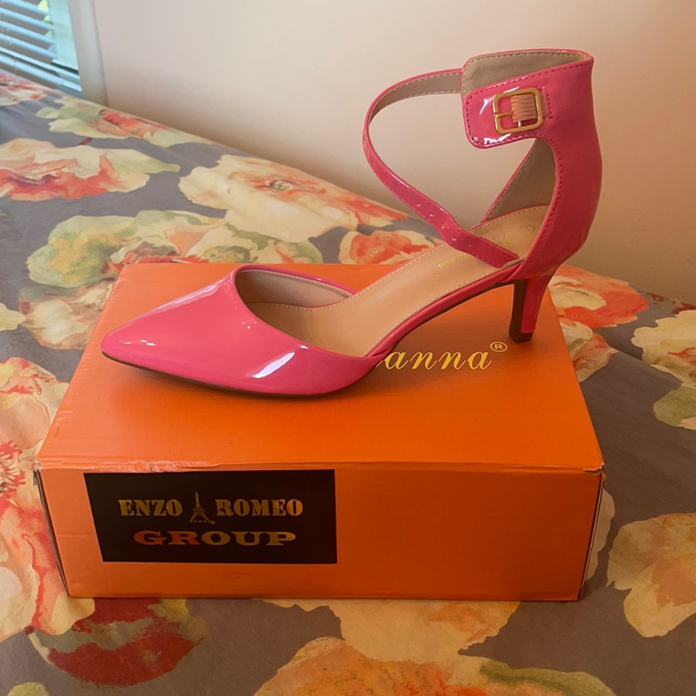 Hot pink pumps size 11